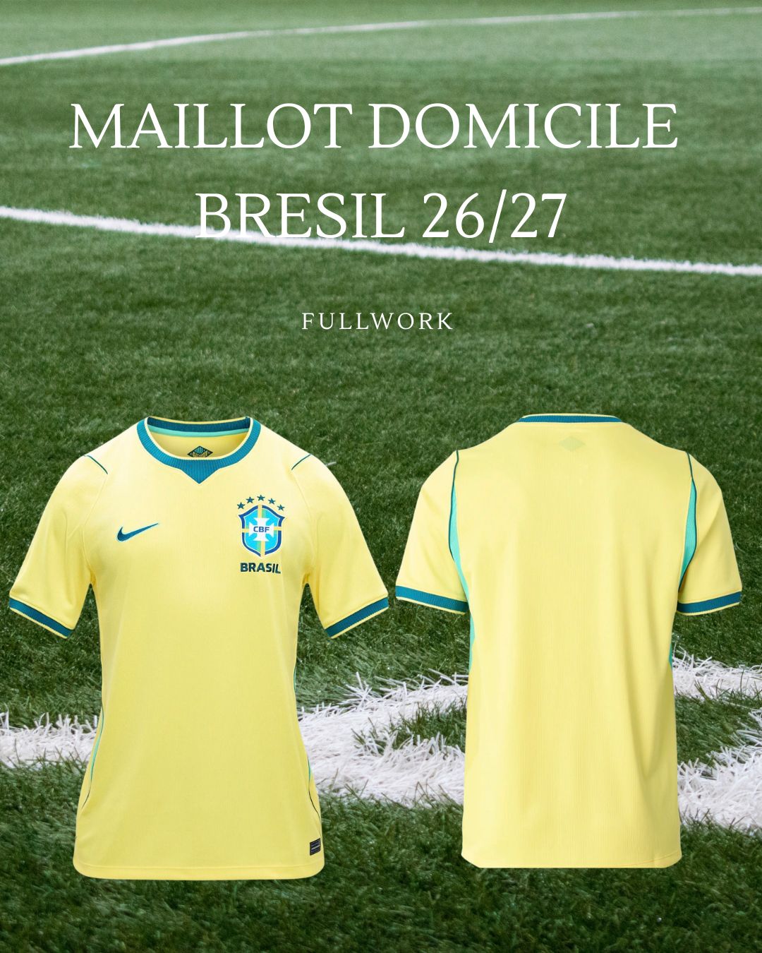 Maillot Football Equipe Du Bresil Domicile / Extérieur – Coupe du monde 2026/2027 | Homme