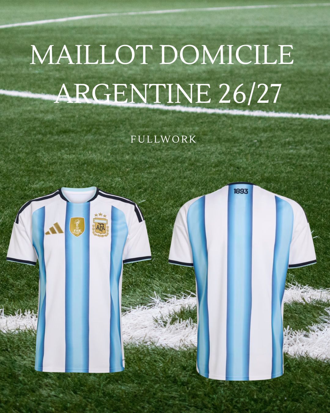 Maillot Football Equipe D'Argentine Domicile / Extérieur – Coupe du monde 2026/2027 | Homme
