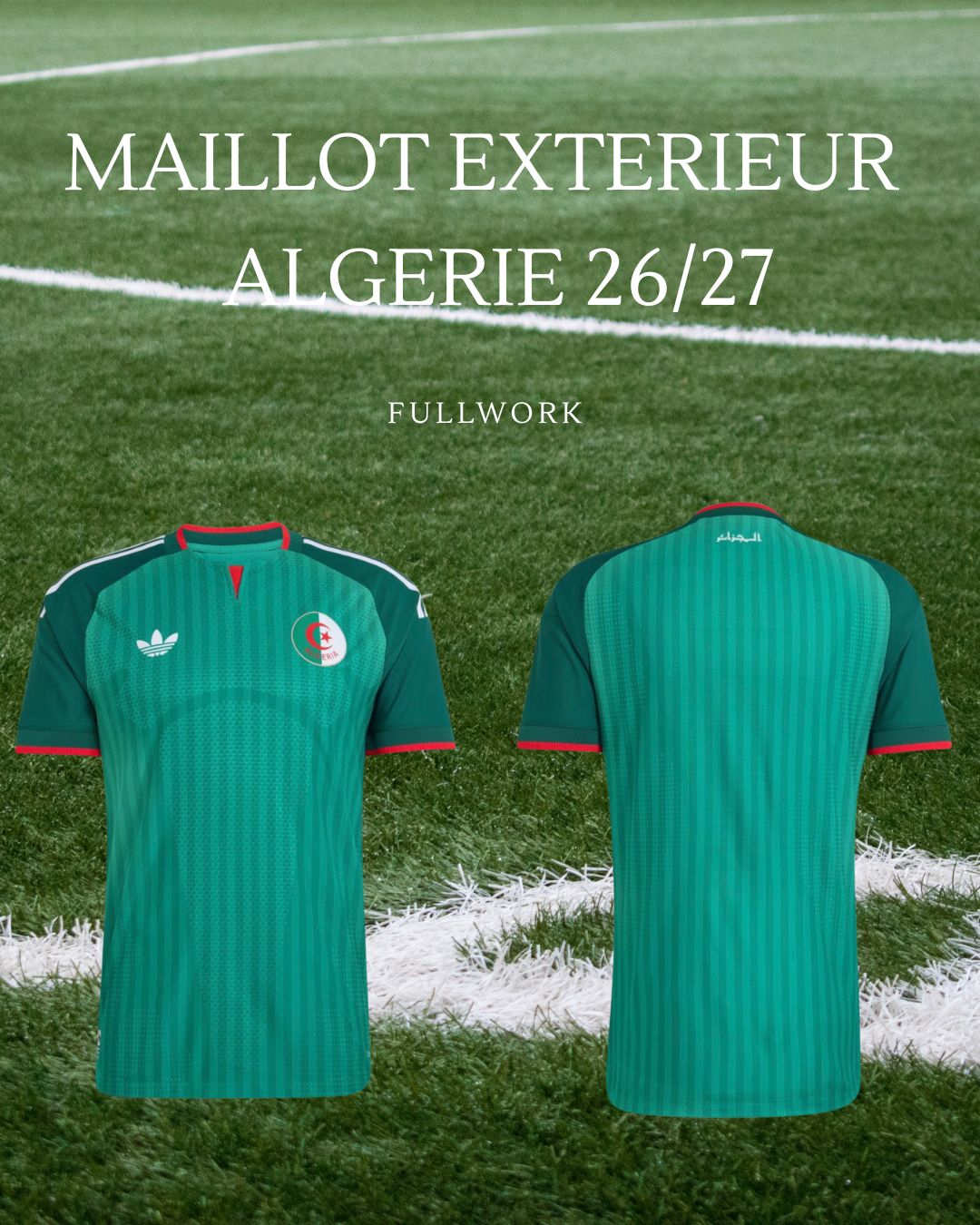 Maillot Football Equipe D'Algérie Domicile/Extérieur – Coupe du monde 2026/2027 | Homme